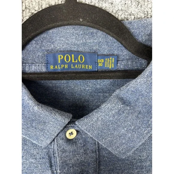 Lot of 4 Polo Ralph Lauren Polo Shirts Mens 3XB Blue Grey Heather Jersey Big